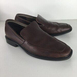 Men's Rockport Brown Leather Slip On Loafers